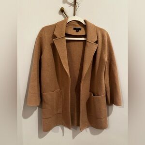 JCrew Sweater Blazer in Camel